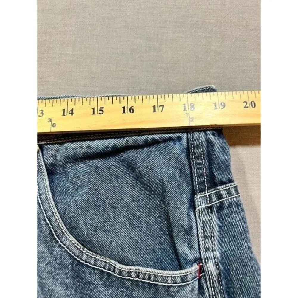 Rocawear Shorts Mens 38 Blue Denim Pocketed Belted Zip Button Cut Off‎ Men.